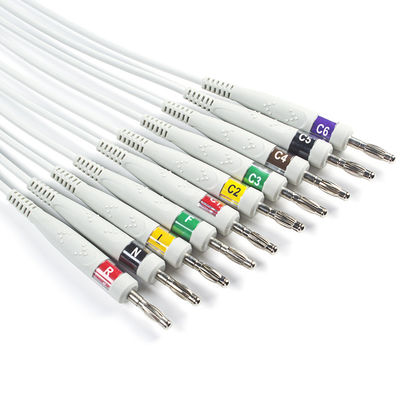EKG Kablosu 10Lead IEC Banana 4.0mm Nihon Kohden için EKG-9320 ECG-9522P BR-911D