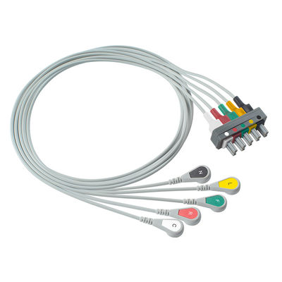 P-Hilips M1633A M1625A M1621A 989803104571 Sökülebilir 5 Uçlu Geçmeli IEC EKG Kablosu