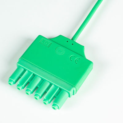 Tekrar kullanılabilir EKG Kurşun Kabloları Drager Siemens Monolead 3Lead IEC Snap MS14555 EKG Kurşun Kabloları
