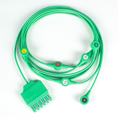 MS14682 EKG Kablo Draeger EKG Tek Pin Monolead 6Lead Leadwires IEC Snap