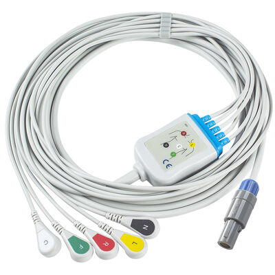 Biosys EKG Kablosu ve leadwire'ları 6 pin BPM-103 EKG kablosu