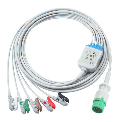 Emtel Fx2000 EKG Kabloları ve Leadwire'ları 12 pinli Konnektör EKG Kablosu 3 5 Lead IEC AHA Snap Tutucu Klips
