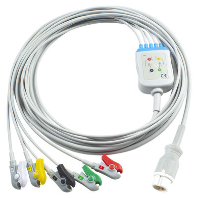 Yetişkin Pediatrik için EKG Kablosu 5 Kurşun 12 Pin M1975A