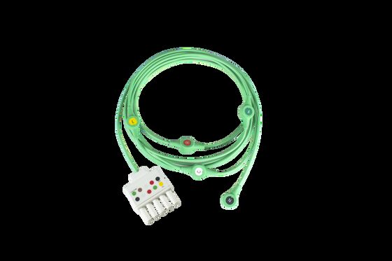 Siemen Draeger Monolead MS16160 MS16161 EKG EKG hastası Kablo ve Kurşun teller 3 Kurşun tel Çift 5Pin