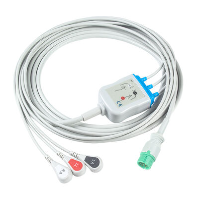 Yonker IE12 E12 E12S 9Pin Multi-Parameter Monitor EKG Kablosu 6Pin EKG Kabloları ve Kurşun Kabloları