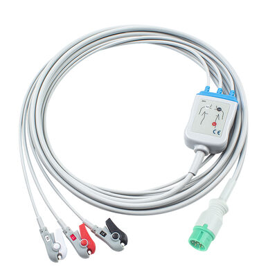Yonker IE12 E12 E12S 9Pin Multi-Parameter Monitor EKG Kablosu 6Pin EKG Kabloları ve Kurşun Kabloları