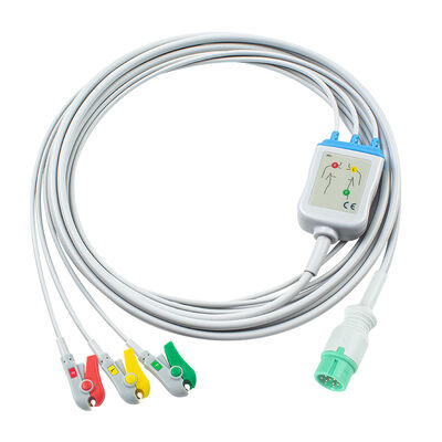 Yonker IE12 E12 E12S 9Pin Multi-Parameter Monitor EKG Kablosu 6Pin EKG Kabloları ve Kurşun Kabloları