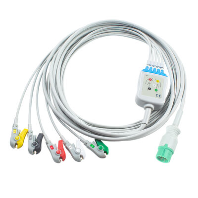 Yonker IE12 E12 E12S 9Pin Multi-Parameter Monitor EKG Kablosu 6Pin EKG Kabloları ve Kurşun Kabloları