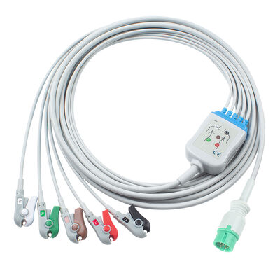 Yonker IE12 E12 E12S 9Pin Multi-Parameter Monitor EKG Kablosu 6Pin EKG Kabloları ve Kurşun Kabloları