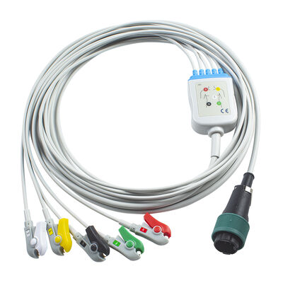 Saadat 6pin 8pin tek parça EKG Kablosu ve kabloları