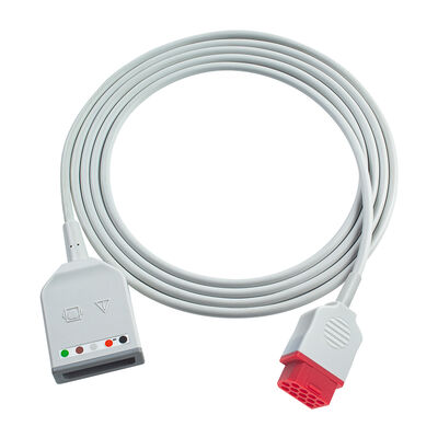 Bionet 12Pin BM3 BM5 3 5Lead EKG Trunk Adaptörü Kablosu Euro Stili Drager EKG Uzantı Kabloları ile