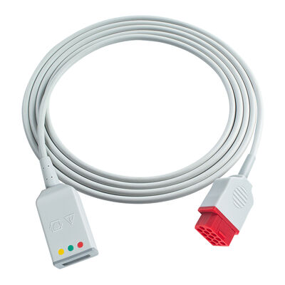 Bionet 12Pin BM3 BM5 3 5Lead EKG Trunk Adaptörü Kablosu Euro Stili Drager EKG Uzantı Kabloları ile