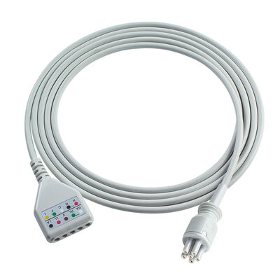 Omron > Colin 6Pin Connector 3 5Lead EKG Trunk Adaptör Kablosu MC039-55 EKG Uzantı Kabloları Din Stili