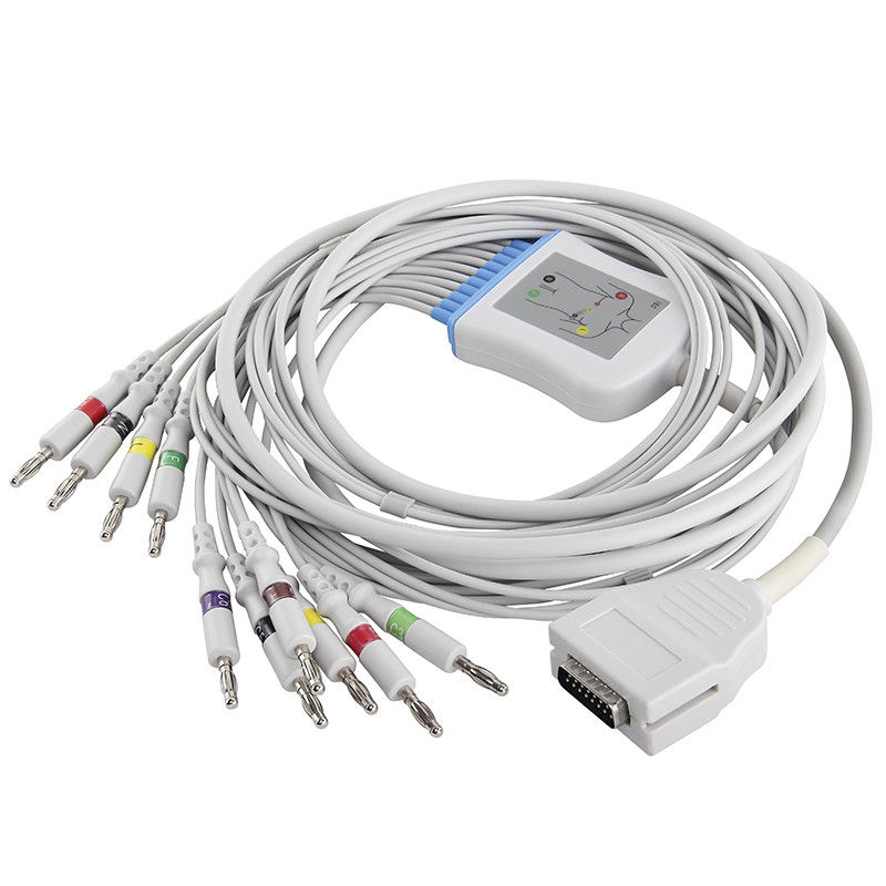 Mortara Burdick EKG Kablosu E350I EK10 Eclipse LE Elite II 012-0700-00 10 Uçlu EKG Kablosu ve Kabloları IEC Banana 4.0