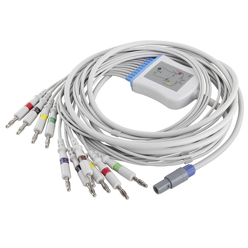Welch Allyn SE-PRO-600 M2461A EKG Kablosu ve Kurşun Teller IEC 4.0Muz Konnektörü
