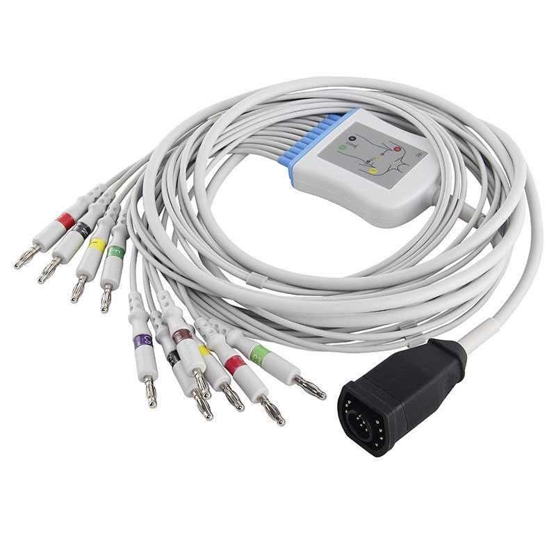 Zoll EKG Kablosu E/M Serisi ve Kurşun Teller IEC 4.0 Muz Konnektörü