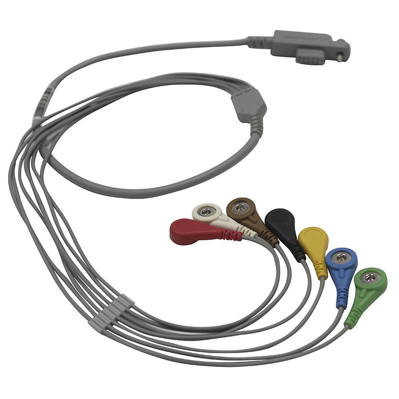 JincoMed Eski Tip Holter EKG Kablosu ve Kurşun Teller 10 uçlu IEC Snap