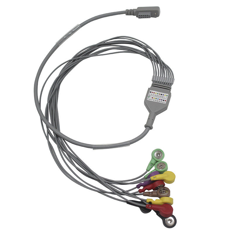 JincoMed Yeni Tip Holter EKG Kablosu ve Leadwires 10 uçlu hasta monitörü