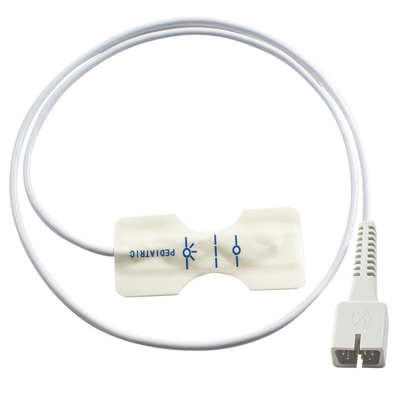 Dijital Teknoloji Pediatrik SpO2 Tek kullanımlık sensör EKG1200G PM50 PM60D için beyaz köpük