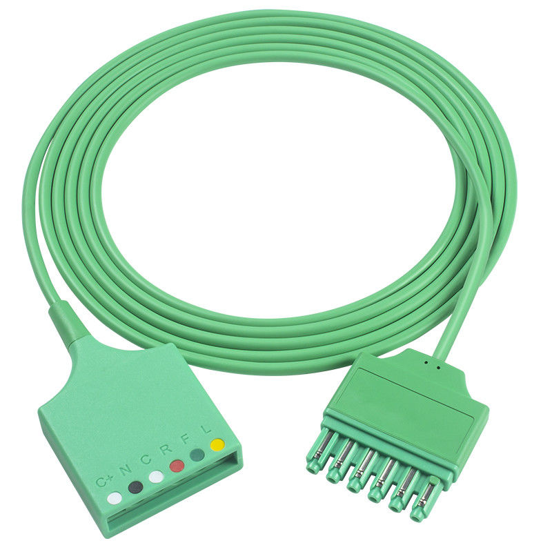 Siemens Draeger MS16256 6 Kurşun EKG Trunk Adaptör Kablosu Drager EKG Uzatma Ana Kablosu Tek Pimli Konnektör