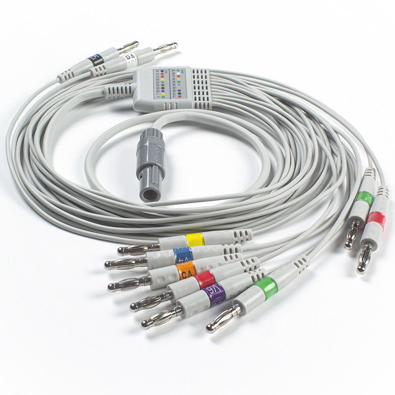 Welch Allyn RE-PC-AHA-BAN SE-PRO-600 EKG Kablosu ve Kabloları 14 Pimli IEC Banana 4.0