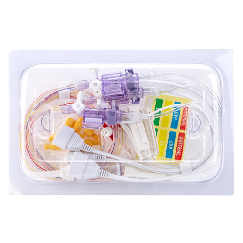 PVB PB Terner Tip Tek kullanımlık IBP Transducer IBP Adaptör Kablosu için Kan Basıncı Transducer