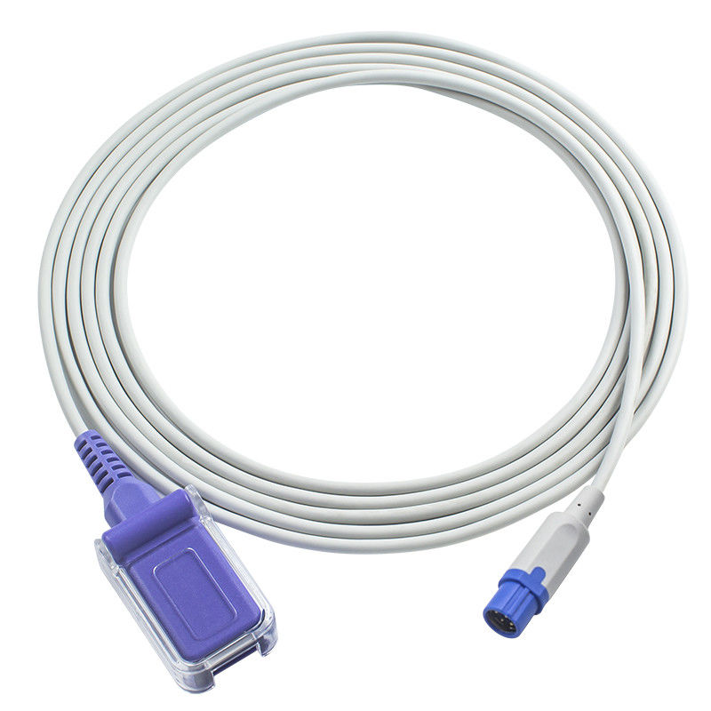 Drager S-iemens SpO2 Sensör Kablosu N-ellcor Oxi-max 7Pin - DB9 Kablosu 2.4M TPU