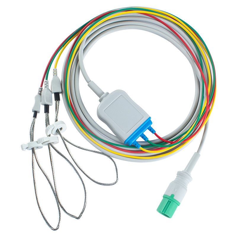 Contec Hayvan Veterinerlik EKG Kabloları ve Kurşun Kabloları 7pin Bağlantı CMS 7000 8000 Yeni model EKG Kablo 3 Kurşun leggings
