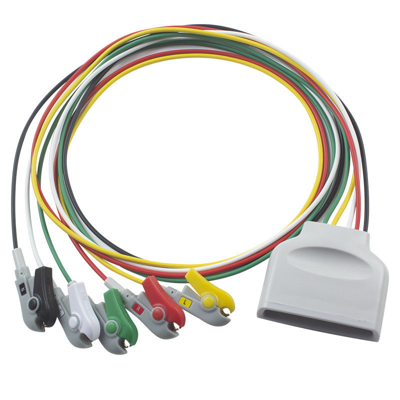 P-hilips MX40 Telemetri EKG Leadwires Hasta kablosu 5 Lead ECG Leadwire IEC Grabber Clip 989803171931