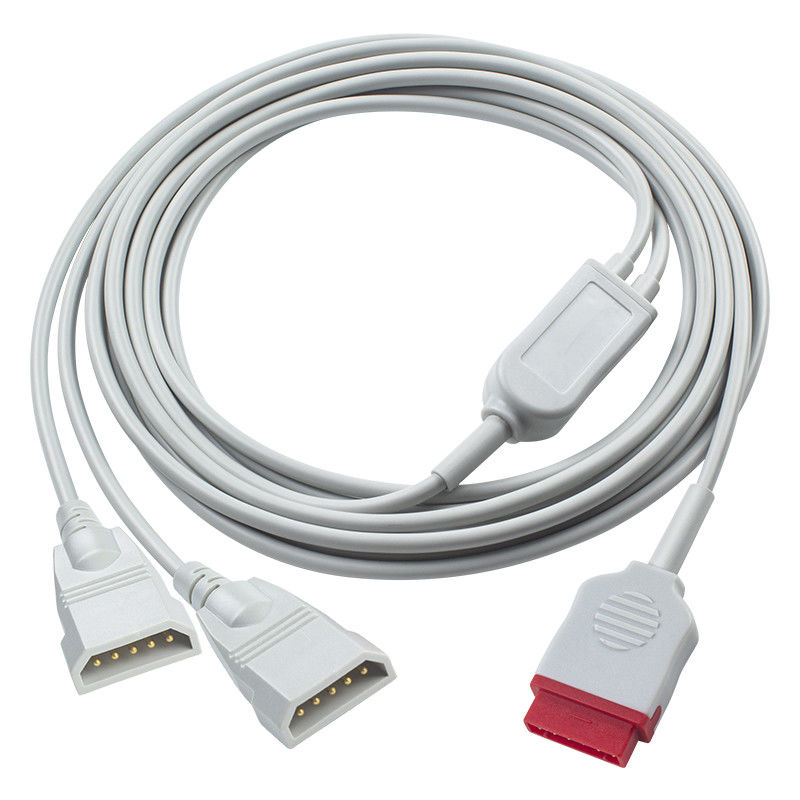 GE IBP Adaptör Kablosu 2*Abbott 6pin IBP Genişletme Kablosu Transducer / Hasta Monitörü İçin