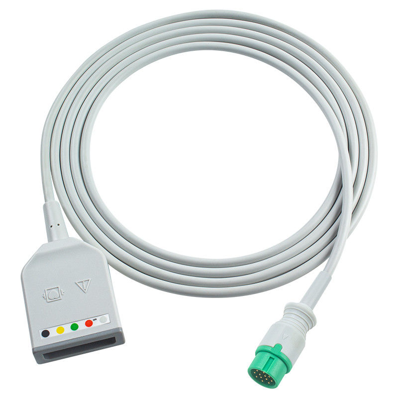 Biolight 12Pin 5Lead EKG Trunk Adaptör Kablosu AnyView A2 A6 A4 A8 Q7 Q5 EKG Uzantı Kablosu Euro Stili