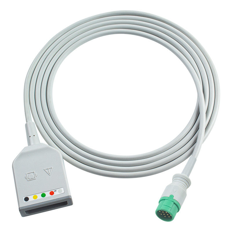 Fukuda Denshi 12Pin 5Lead EKG Trunk Adaptör Kablosu Dynascope DS-7100 EKG Uzantı Kablosu Euro Stili