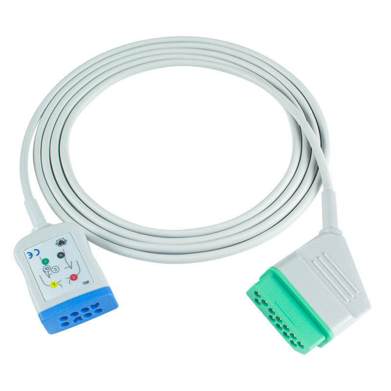 Nihon Kohden 12Pin 6Lead EKG Trunk Adaptör Kablosu JC-906PA BSM 2354A BSM-2300 Yaşam Alanı I BSM-2301 EKG Uzantı Kablosu