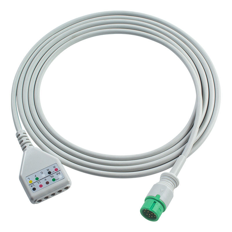 Comen 12Pin EKG Trunk Adaptörü Kablosu C50 C70 C90 NC12 NC8 EKG Kablosu Euro Stili EKG Uzantı kabloları