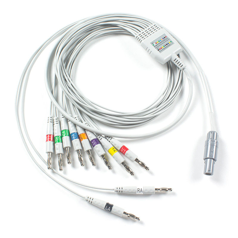 Welch Allyn EKG Kablosu AHA Banana için uyumlu PCR 100 Dinlenme EKG, SE-PRO-600 Kardioperfect Pro Kaydedici