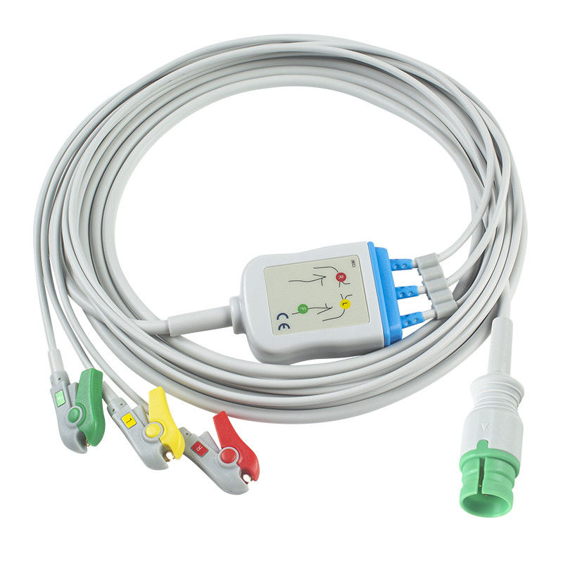 Promed EKG Kablosu 3 Uçlu IEC Grabber PM-12 14 Pin için Uyumlu