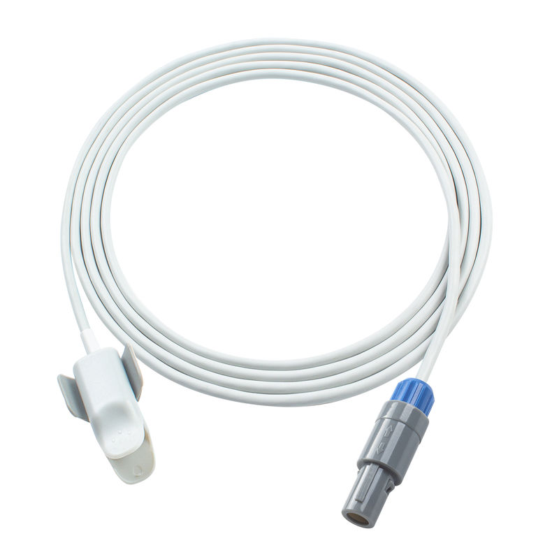 Nabız oksimetresi kablosu yükselen SpO2 sensörü 3.0M 5Pin CMS60C,RPM9000C Pediatrik için