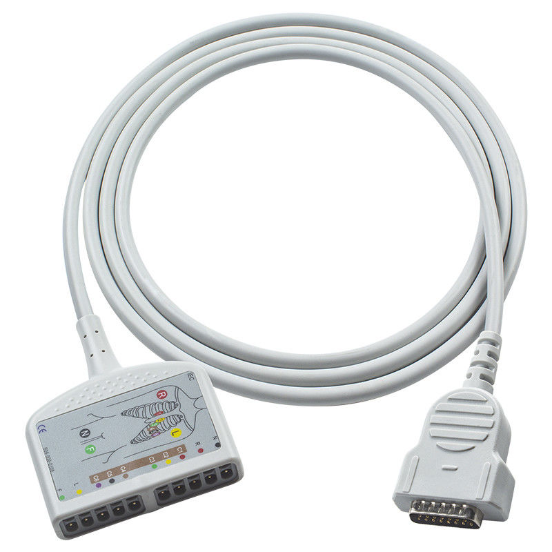 Yumuşak GE Sağlık Marquette EKG Trunk Kablosu 22341809 Yetişkin/Pediatrik İzleme için