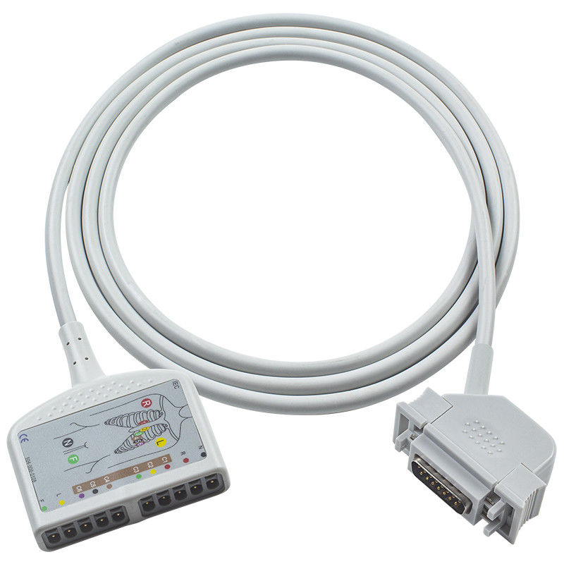 Kardiosys EK36 EK403 EK41 EK413 EK43 EK512 EK53 için latekssiz 10Lead EKG Kablosu