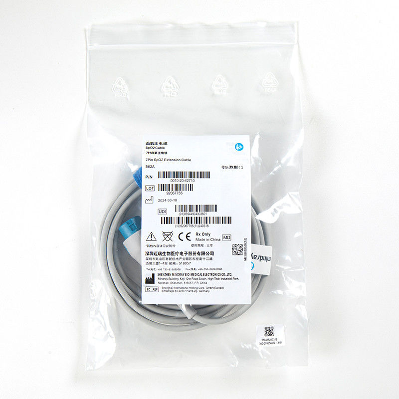 Orijinal Mindray 562A Spo2 Adaptör Kablosu 0010-20-42710 Mindray T5/T8, IPM,IMEC, UMEC Serisi için