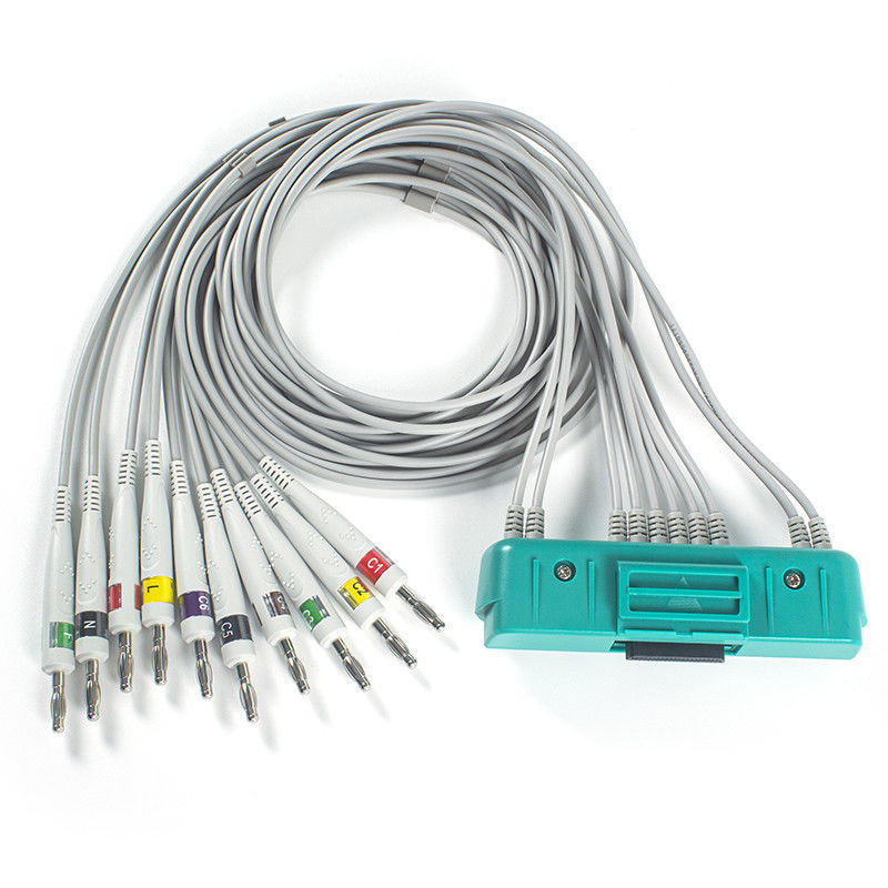 EKG Kablosu 10Lead IEC Banana 4.0mm Nihon Kohden için EKG-9320 ECG-9522P BR-911D