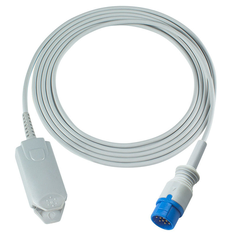Biolight Tekrar Kullanılabilir SpO2 Sensörü M900 M7000 M9500 Dijital Yetişkin Parmak Klip 12Pin 3.0M