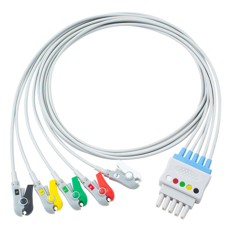 P-Hilips M1625A 989803104521 EKG Kurşun Telleri 6 Kurşun Kablo IEC Klipsi MP 20 IntelliVue MX800