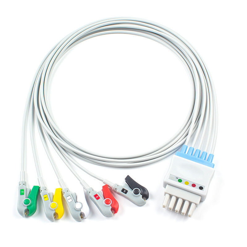 GE Datex Ohmeda 545316 545318 2.0 5 Kurşunlu EKG EKG Hasta Monitörü Kablosu