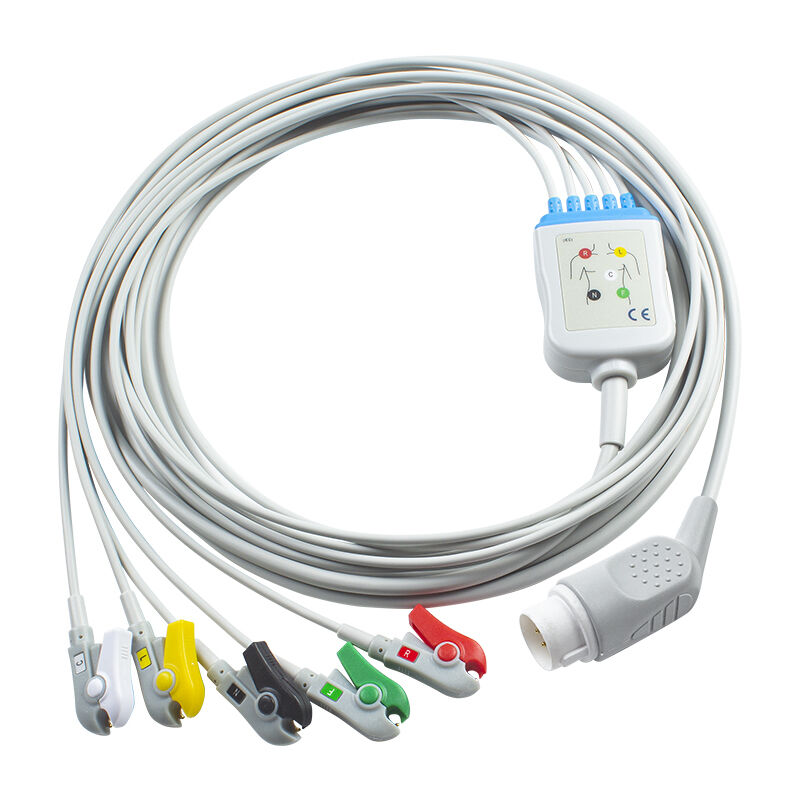 Ph 43100A 8Pin EKG Kablo ve kurşun kablolar hp CodeMaster XL+ defibrilatör makinesi