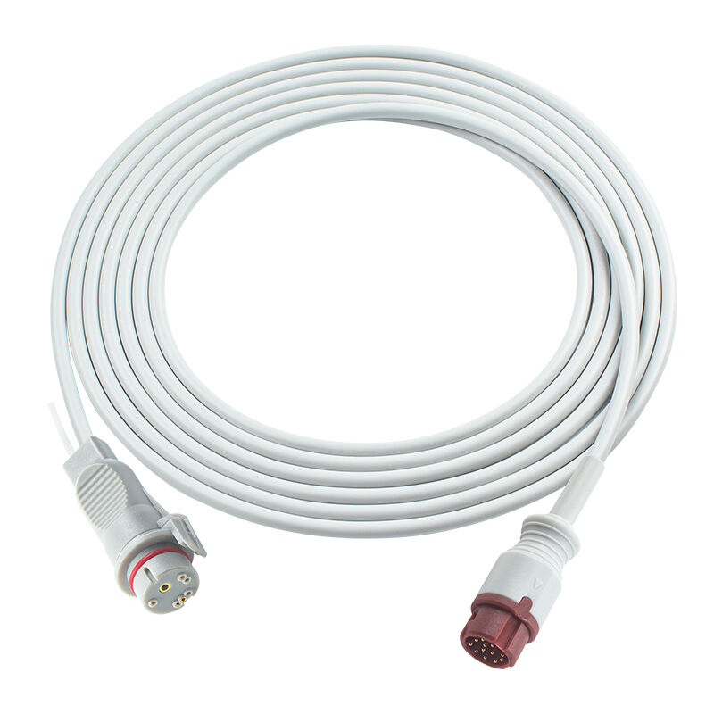 Bistos IBP Adaptör Kablosu 12Pin Edward Argon BD Abbott BB PVB Utah Medex BT-710 BT-720 BT-740 BT-770 BT-780 için Mindray Bağlayıcısı