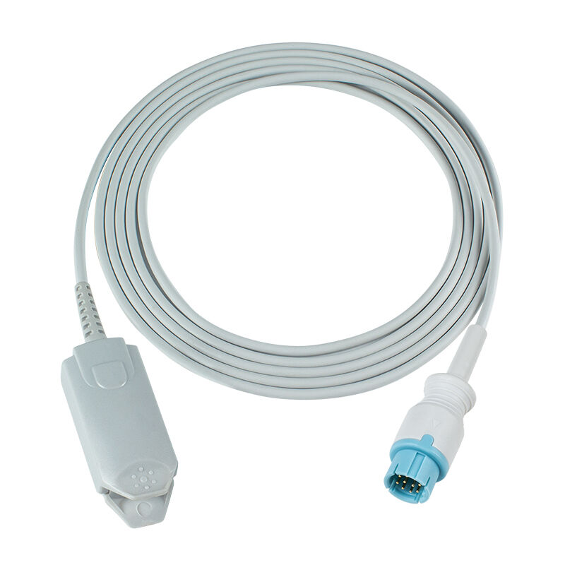 Uyumlu LEPU Creative Aiview V12 V10 PH10 PH12 VX VS 10Pin SpO2 Sensör Kablosu 2.5 M Uzunlukta