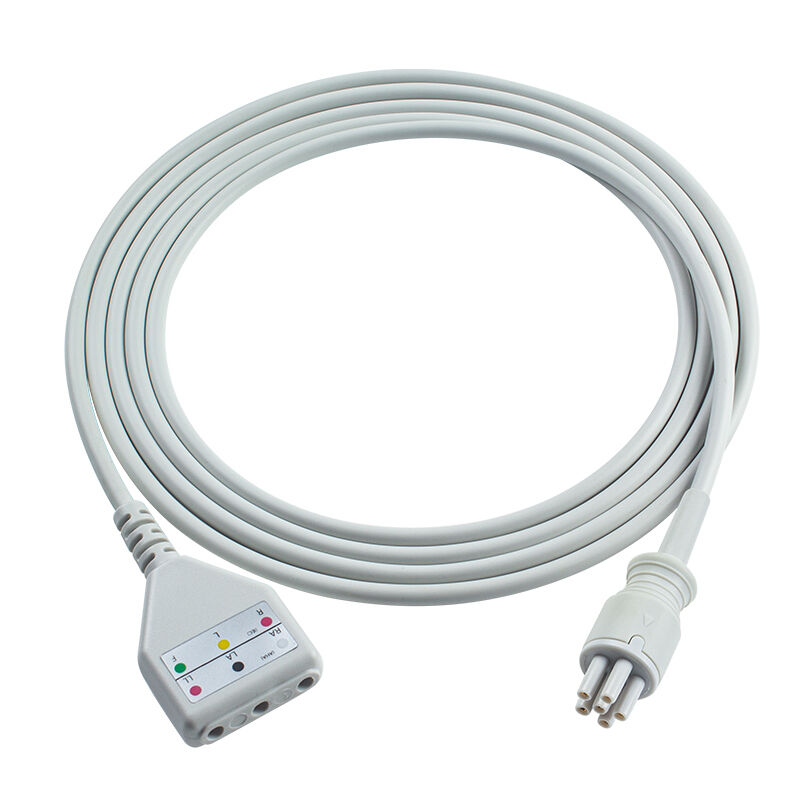 Omron > Colin 6Pin Connector 3 5Lead EKG Trunk Adaptör Kablosu MC039-55 EKG Uzantı Kabloları Din Stili