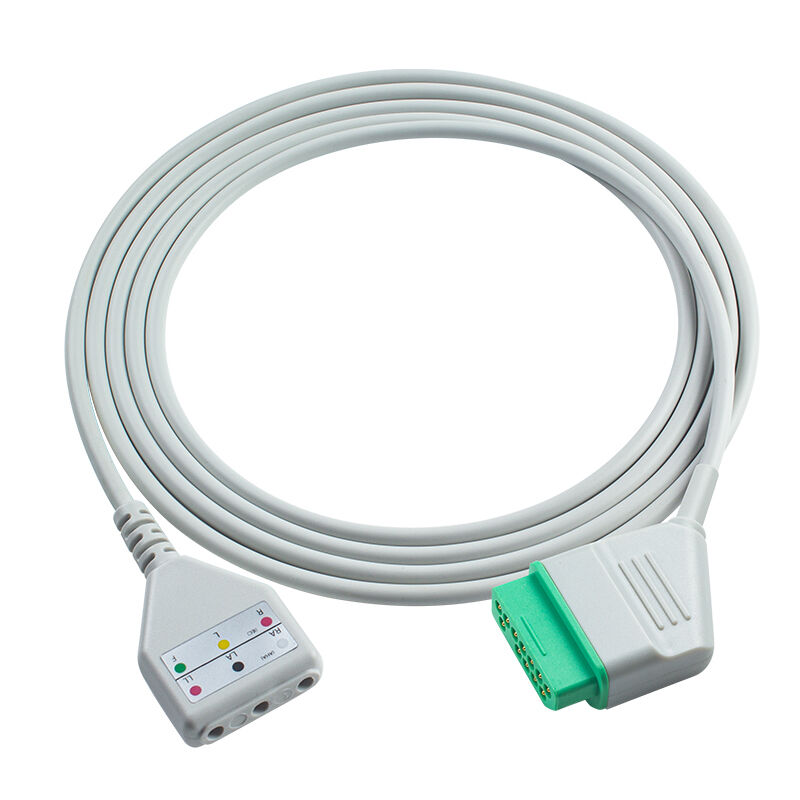 NihonKohden BSM-2300 ECG Trunk Cable Din style 5/3lead Cable 2.5M