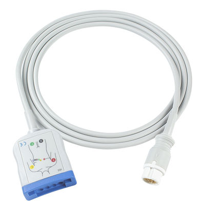 P-Hilips 12Pin 6+4 EKG Gövde Kablosu AAMI IEC EKG Hasta Kablosu